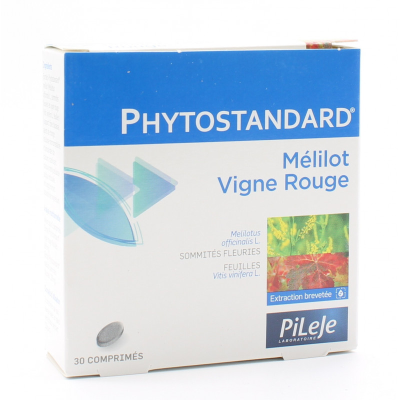 PiLeJe Phytostandard Mélilot / Vigne Rouge 30 comprimés