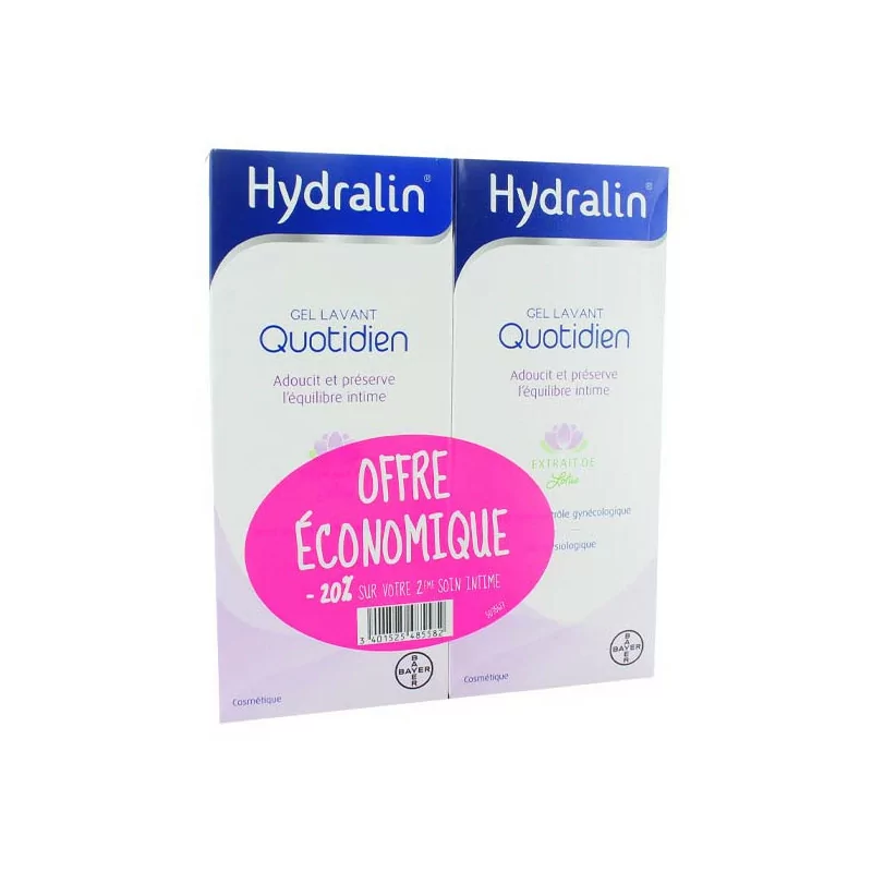Hydralin Quotidien Gel Lavant 2X200ml