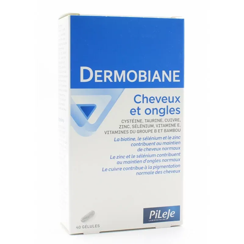 PiLeJe Dermobiane Cheveux et Ongles 40 gélules PiLeJe Dermobiane Cheveux et Ongles 40 gélules