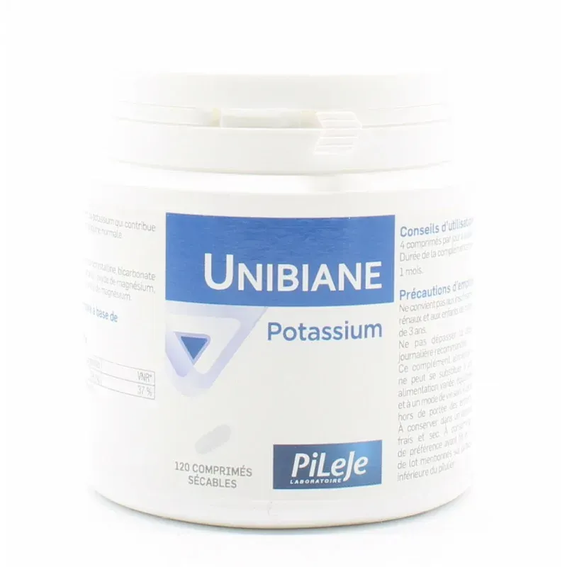 PiLeJe Unibiane Potassium 120 comprimés