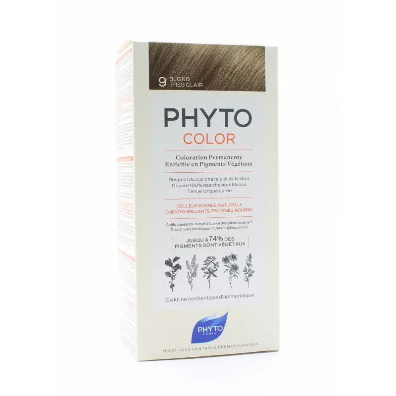 Phyto Color Kit Coloration Permanente 9 Blond Très Clair