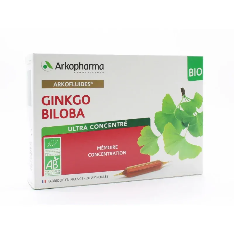 Arkopharma Arkofluides Ginkgo Biloba 20 ampoules