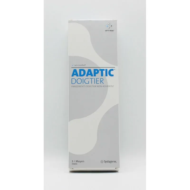 Adaptic Pansement Doigtier Non-Adhérent Moyen X3