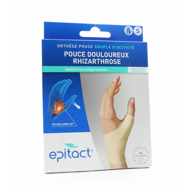 Epitact Orthèse Pouce Gauche Souple d'Activité Taille S