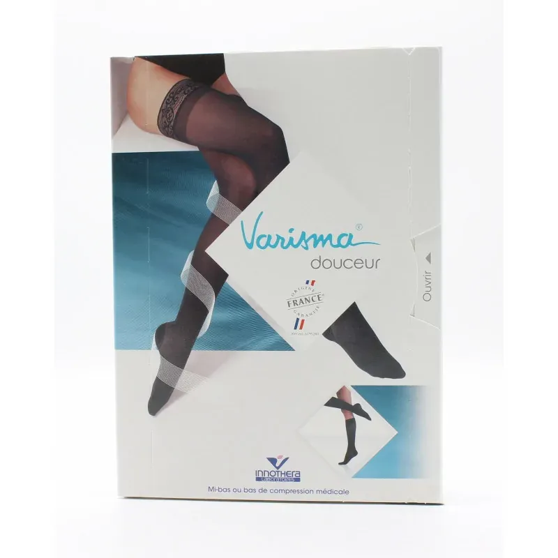 Varisma Douceur Mi-Bas Classe II T1 Court Noir