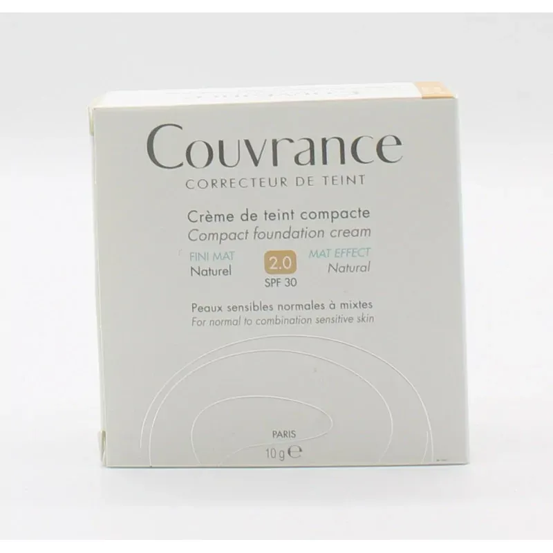 Couvrance Crème de Teint Compacte Fini Mat Naturel 2 10g
