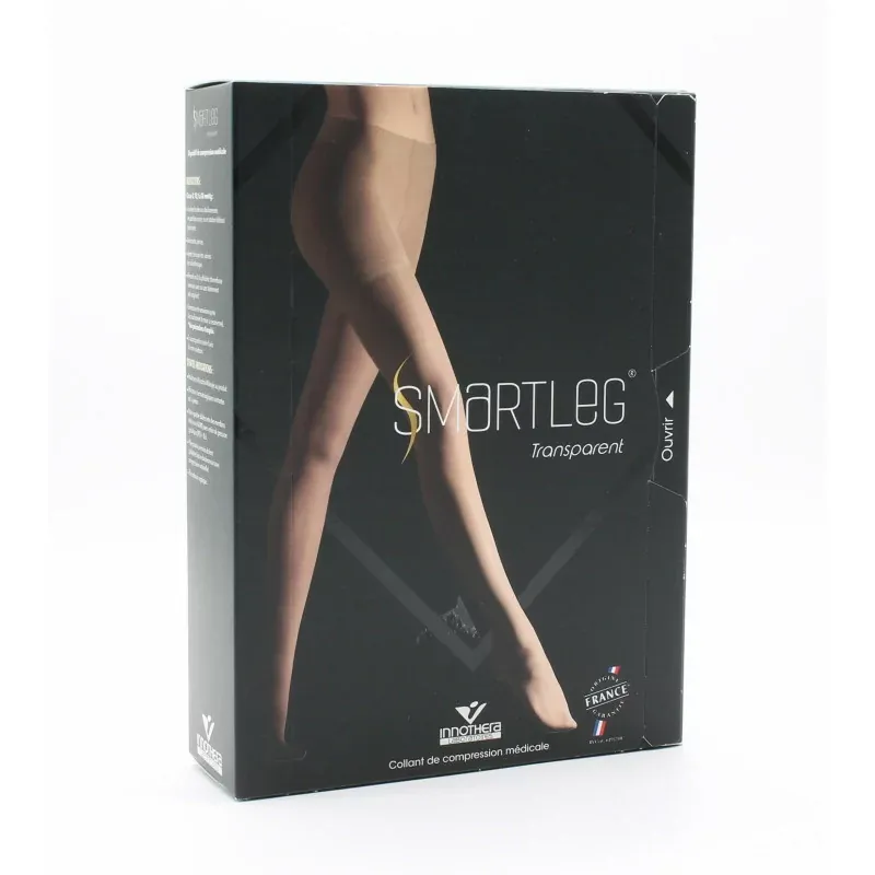 Smartleg Transparent Collant de Compression Médicale Taille 2 Normal Noir Irrésistible