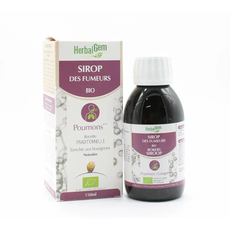 HerbalGem Sirop des Fumeurs Bio 150ml