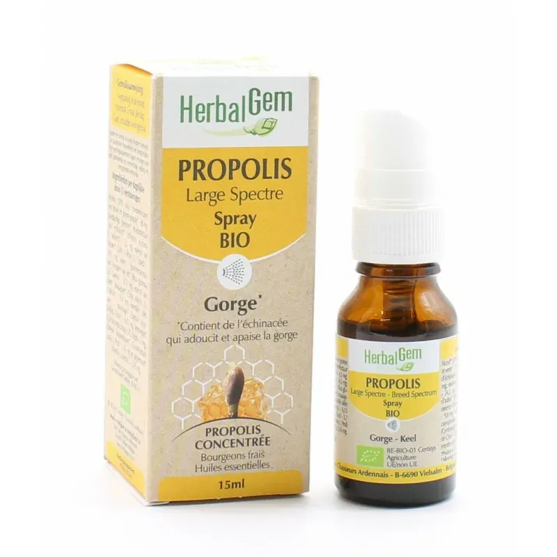 HerbalGem Propolis Large Spectre Bio Spray 15ml