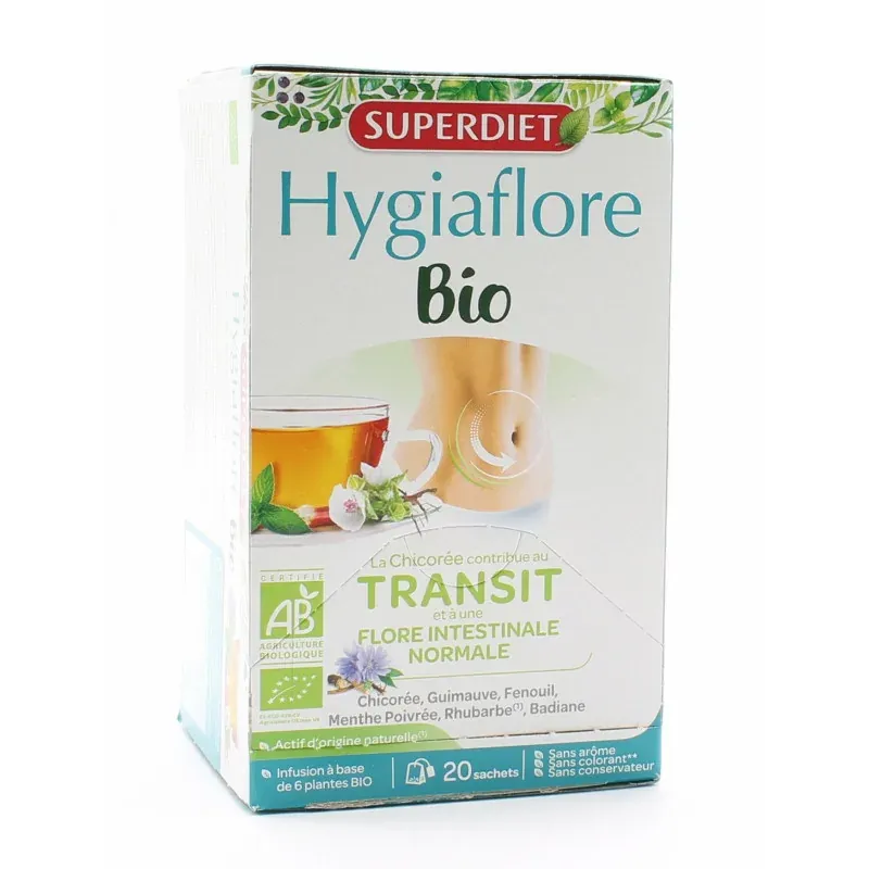 Superdiet Hygiaflore Bio Infusion Transit 20 sachets