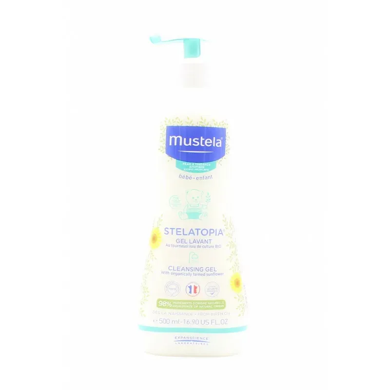 Mustela Stelatopia Gel Lavant dès la Naissance 500ml