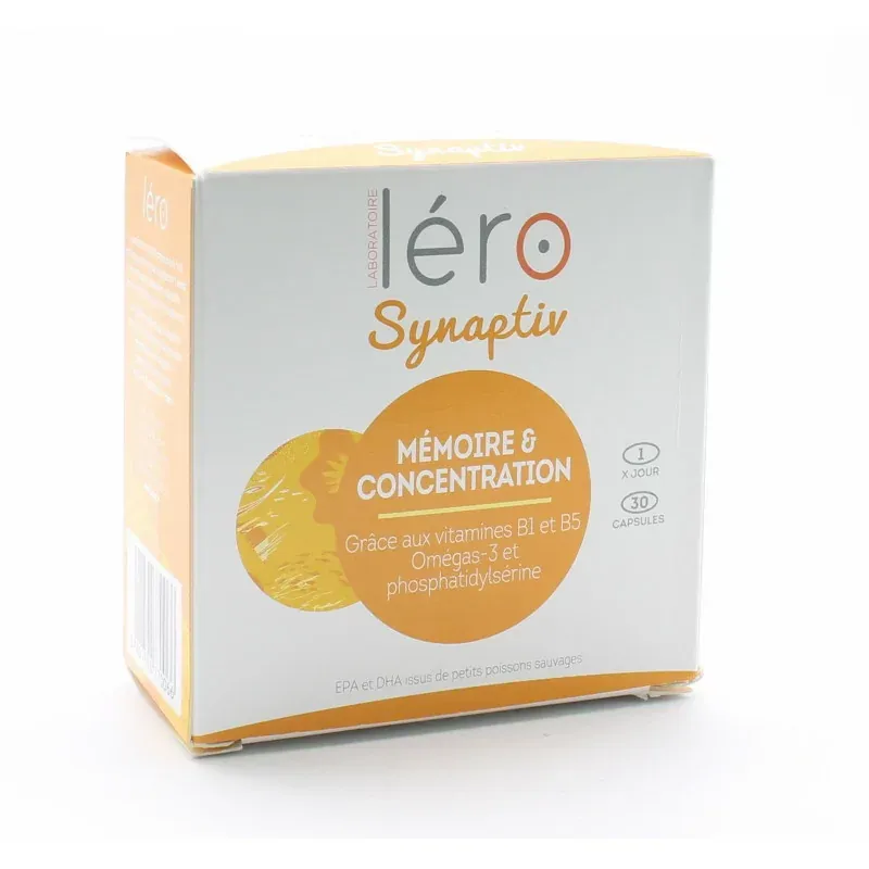 Léro Synaptiv Mémoire & Concentration 30 capsules