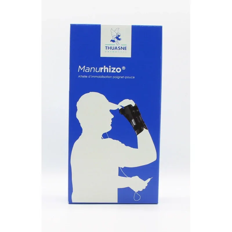 Thuasne Manurhizo Pro Attelle Noir Gauche Immobilisation Poignet-pouce Taille 3