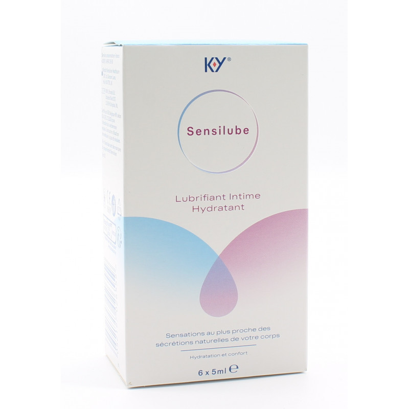 KY Sensilube Lubrifiant Intime Hydratant 6X5ml
