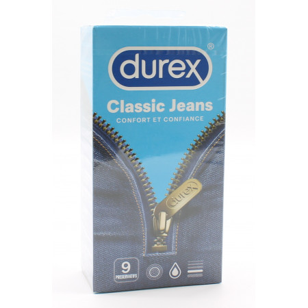 Durex Préservatifs Classic Jeans X9