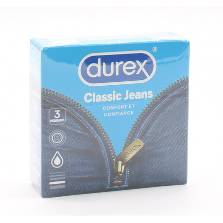 Durex Préservatifs Classic Jeans X3