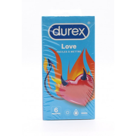 Durex Préservatifs Love X6