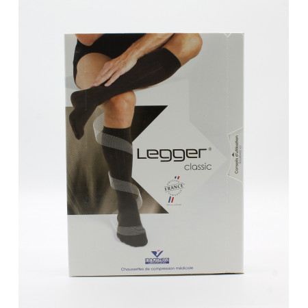 Legger Classic Chaussettes de Compression Médicale T2 Normal Noir