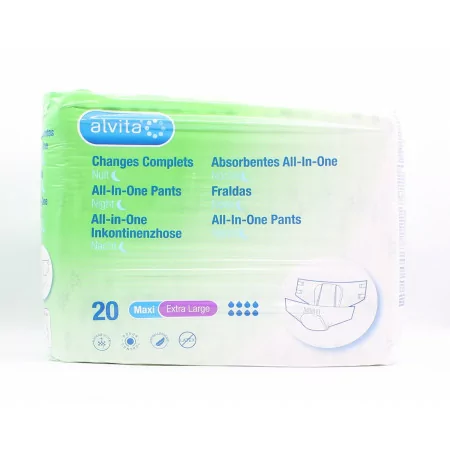 Alvita Changes Complets Nuit 8 Gouttes Maxi Extra Large X20 - Univers Pharmacie