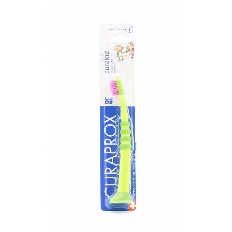Curaprox Curakid Brosse à Dents CK4260 Ultra Soft Vert & Rose