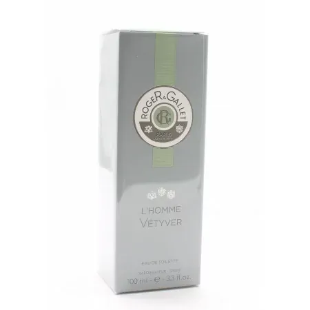 Roger & Gallet L'Homme Vétyver Eau de Toilette 100ml - Univers Pharmacie