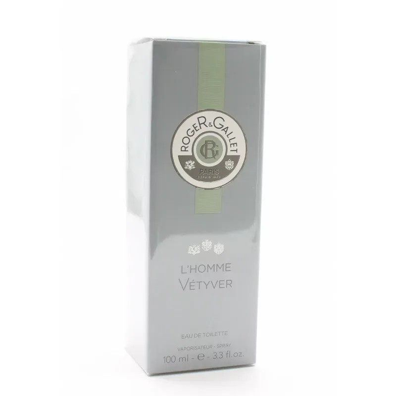 Roger & Gallet L'Homme Vétyver Eau de Toilette 100ml - Univers Pharmacie