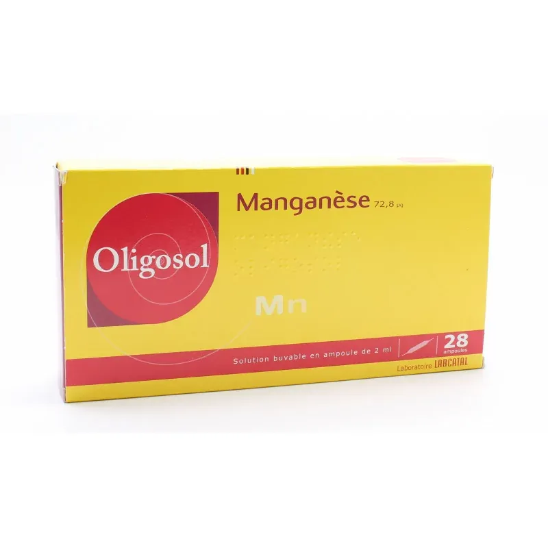 Oligosol Manganèse 28 ampoules