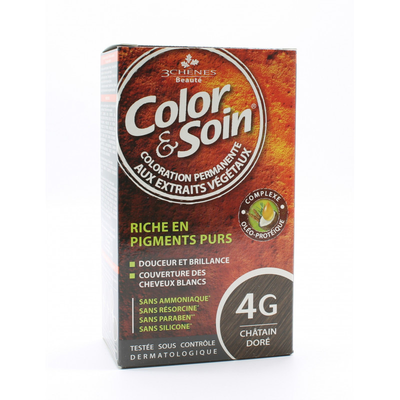 3 Chênes Color et Soin 4G Châtain Doré 135ml 3 Chênes Color et Soin 4G Châtain Doré 135ml