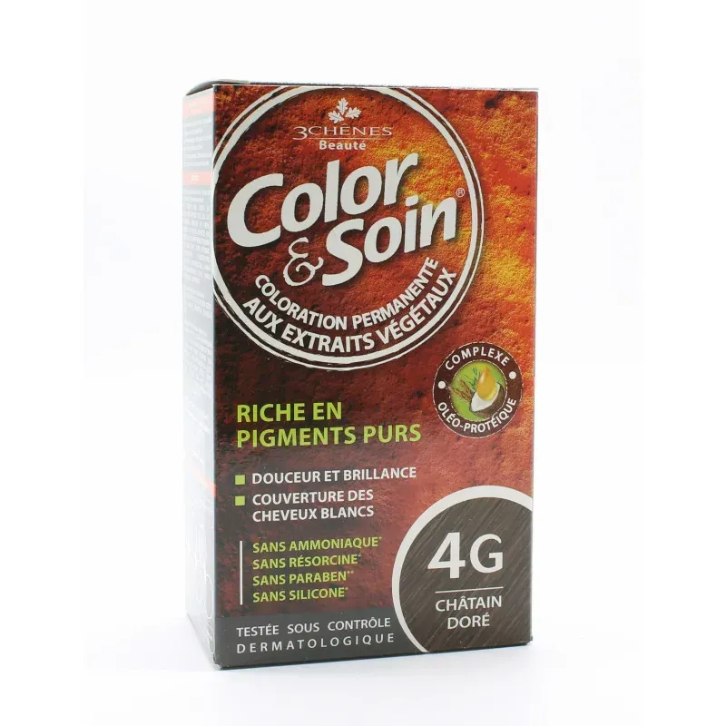 3 Chênes Color et Soin 4G Châtain Doré 135ml