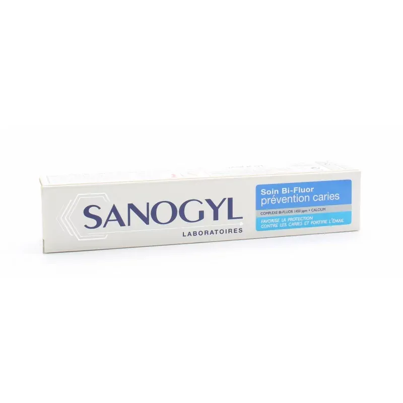 Sanogyl Dentifrice Soin Bi-Fluor Prévention Caries 75ml