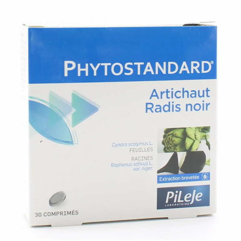 PiLeJe Phytostandard Artichaut / Radis Noir 30 comprimés