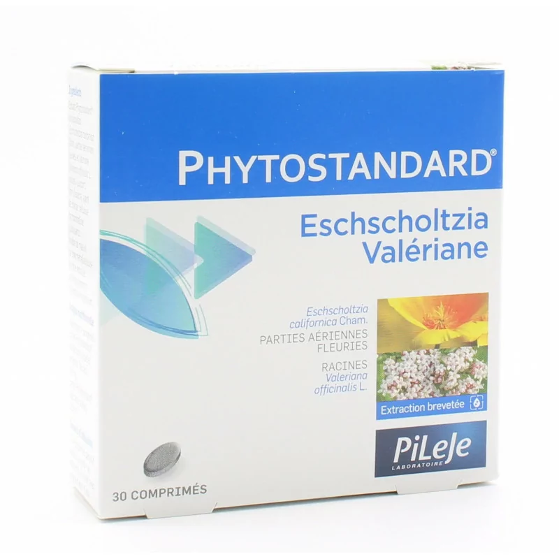 PiLeJe Phytostandard Eschscholtzia / Valériane 30 comprimés
