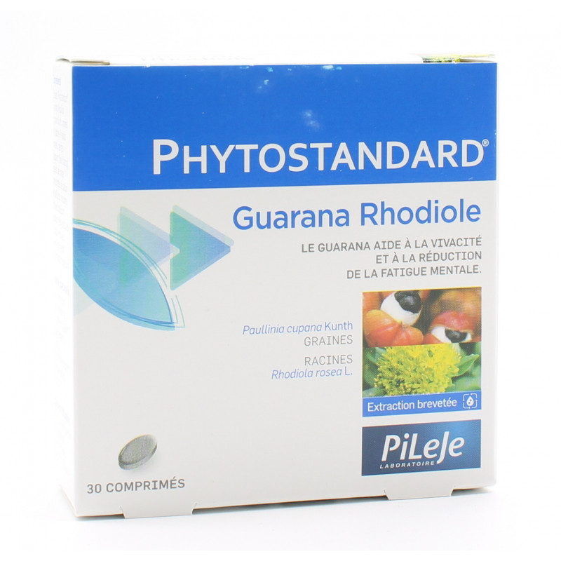 PiLeJe Phytostandard Guarana / Rhodiole 30 comprimés