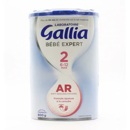 Gallia Bébé Expert 2 AR 6-12 mois 800g - Univers Pharmacie