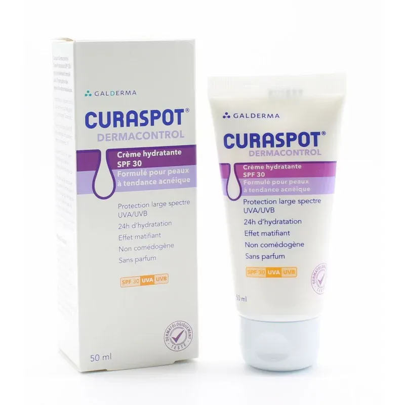 Curaspot Crème Hydratante SPF30 50ml