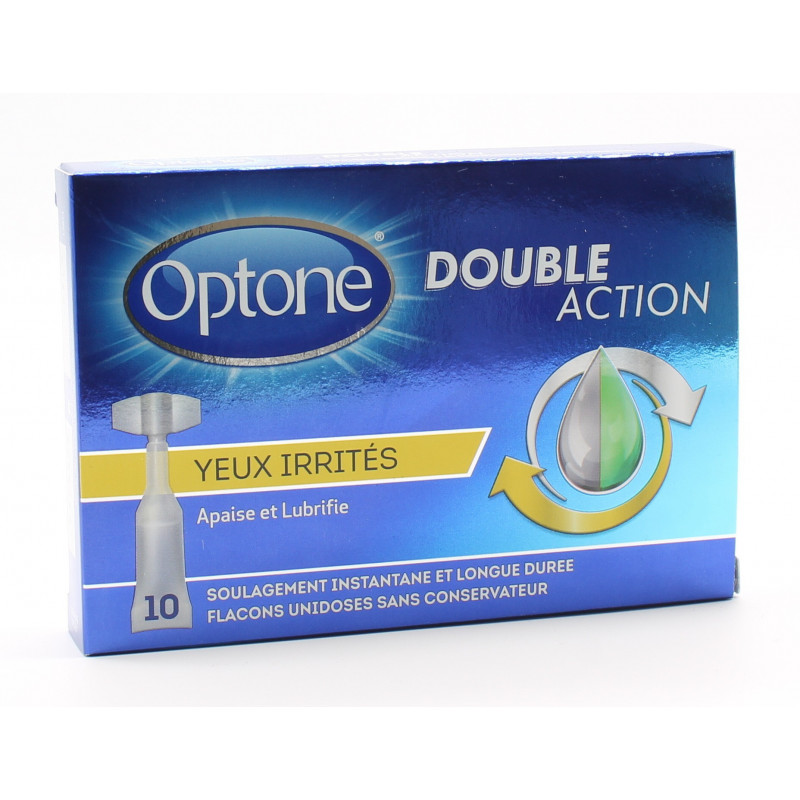 Optone Double Action Yeux Irrités 10 unidoses
