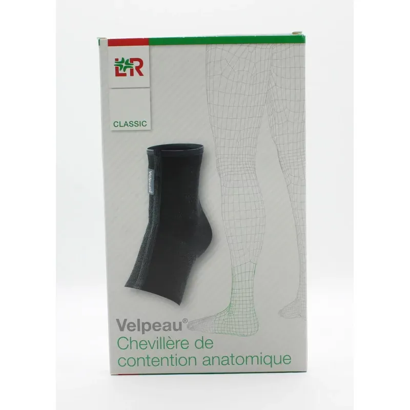 Velpeau Chevillière de Contention Anatomique T1 Noir - Univers Pharmacie