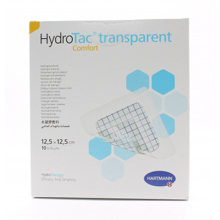 HydroTac Comfort Transparent 12,5X12,5cm 10 pièces