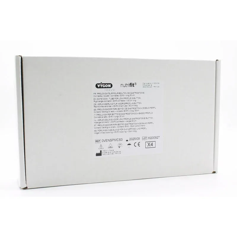 Vygon Prolongateur pour Bouton de Gastrostomie 30cm X4