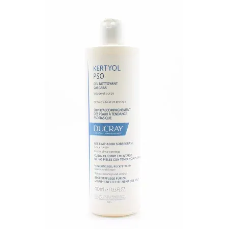 Ducray Kertyol P.S.O Gel Nettoyant Surgras Visage et Corps 400ml