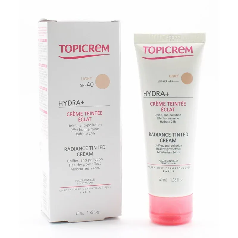 Topicrem Hydra+ Crème Teintée Éclat Light 40ml