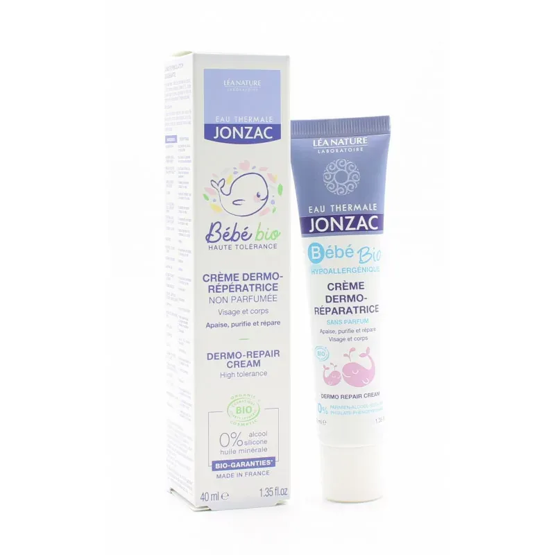 Jonzac Bébé Bio Crème Dermo-Réparatrice Visage et Corps 40ml