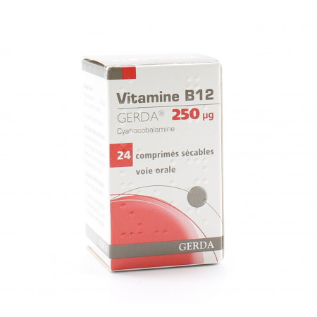 Vitamine B12 Gerda 250µg 24 comprimés