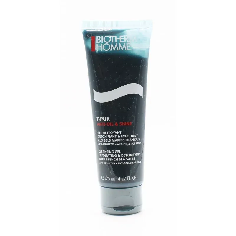 Biotherm Homme T-Pur Anti-Oil & Shine Gel Nettoyant 125ml