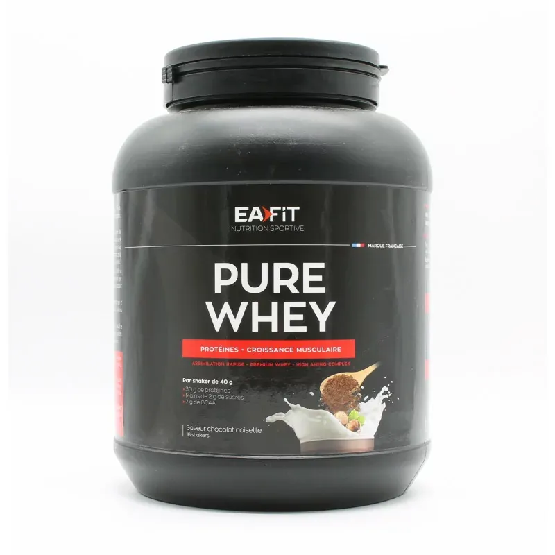 EaFit Pure Whey Saveur Chocolat Noisette 750g