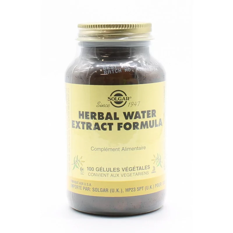 Solgar Herbal Water Extract Formula 100 gélules