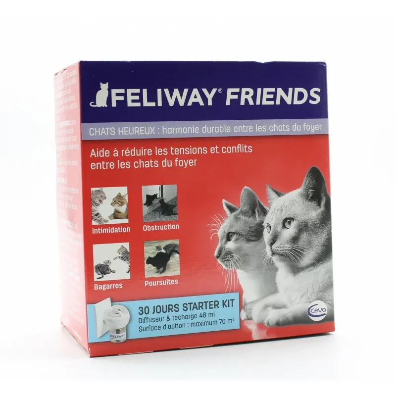 Feliway Friends Chats Heureux Diffuseur et Recharge