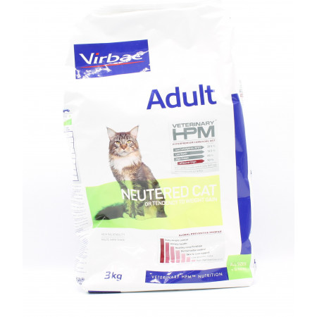 Virbac Adult Veterinary HPM Neutered Cat 3kg