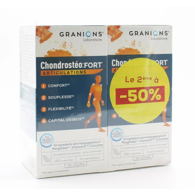Granions Chondrostéo Fort Articulation 2X120 comprimés