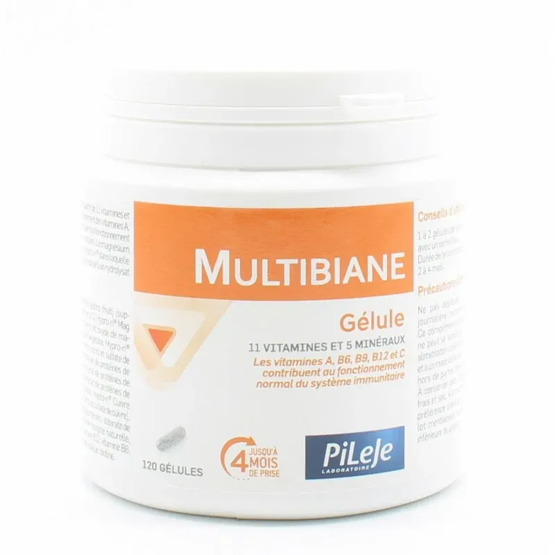 PiLeJe Multibiane 120 gélules